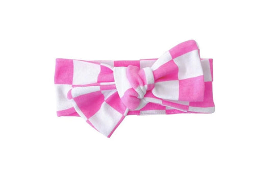 Bow | Bubblegum Pink Checkered