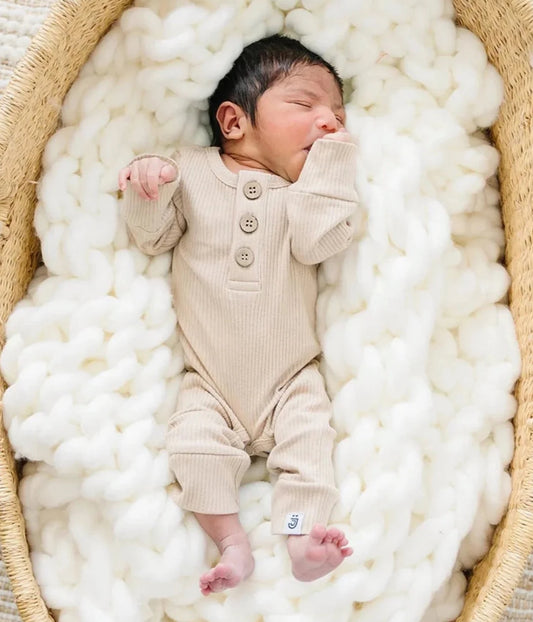 Organic Jumpsuit | Latte