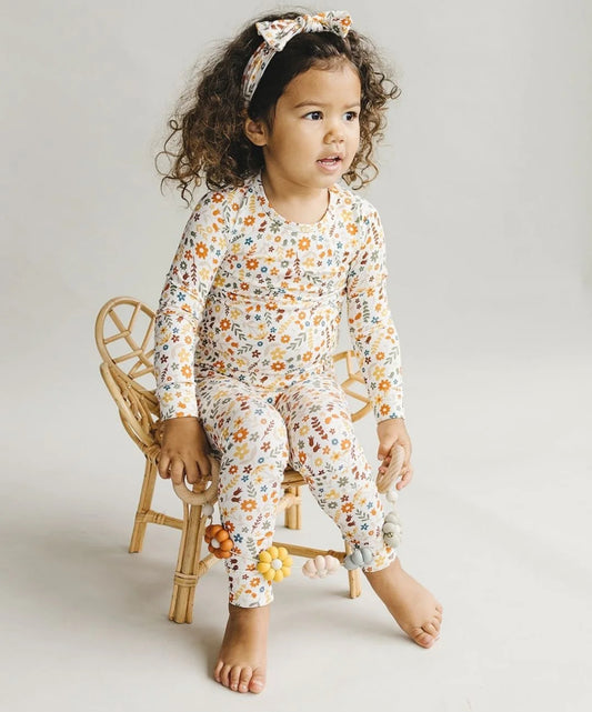 Bamboo Two Piece Set | Fall Flowers