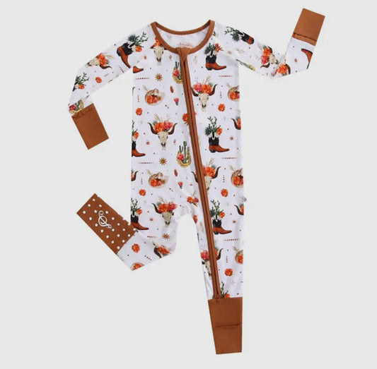 Bamboo Baby Zip Romper | Desert Dreams