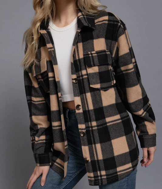 Fleece Plaid Shacket